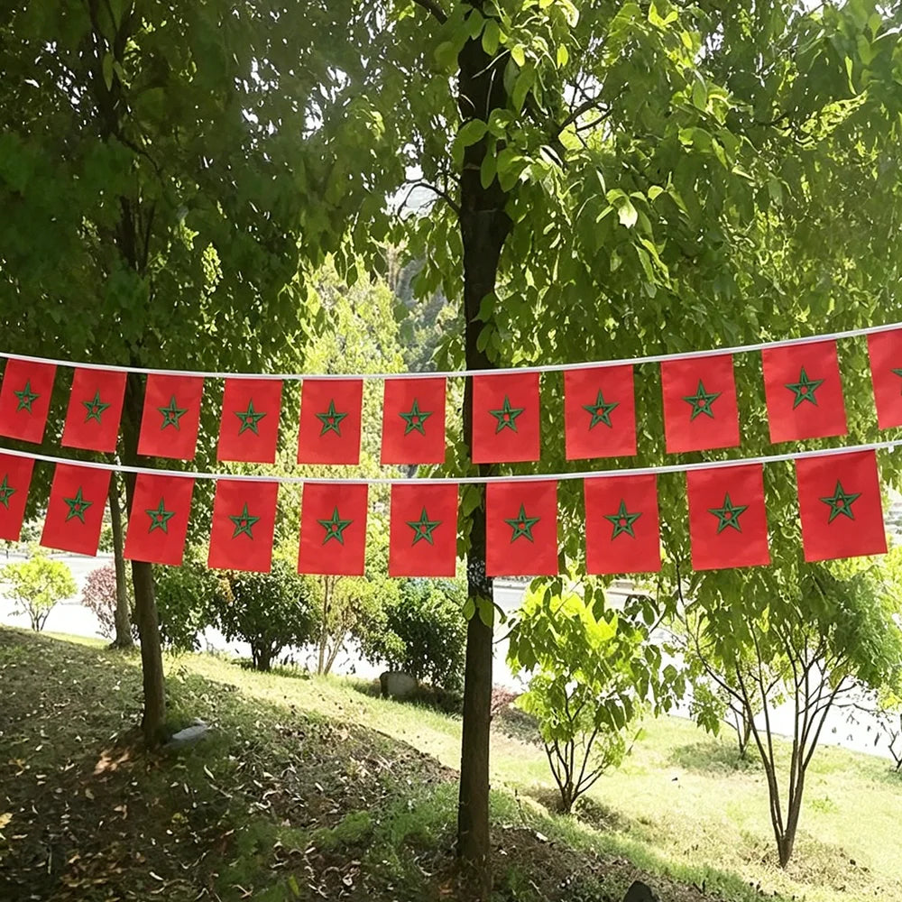 Guirlande de Drapeaux Maroc